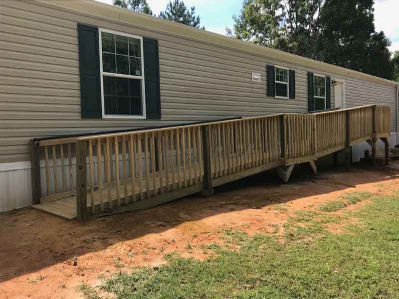 Portable house with stairs